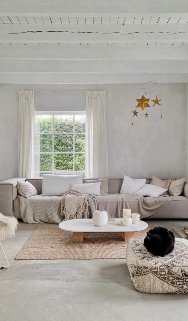 salotto stile scandinavo