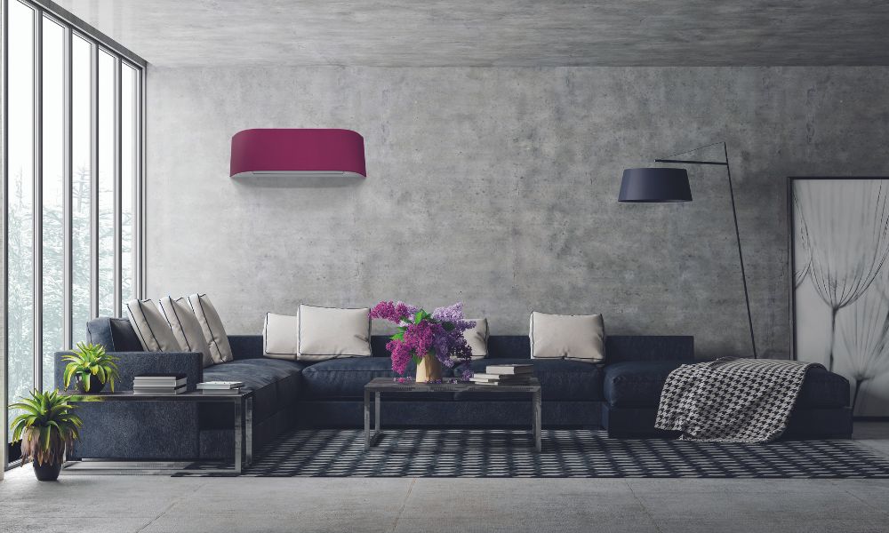Grazie alla cover in tessuto il climatizzatore personalizzabile diventa oggetto di design