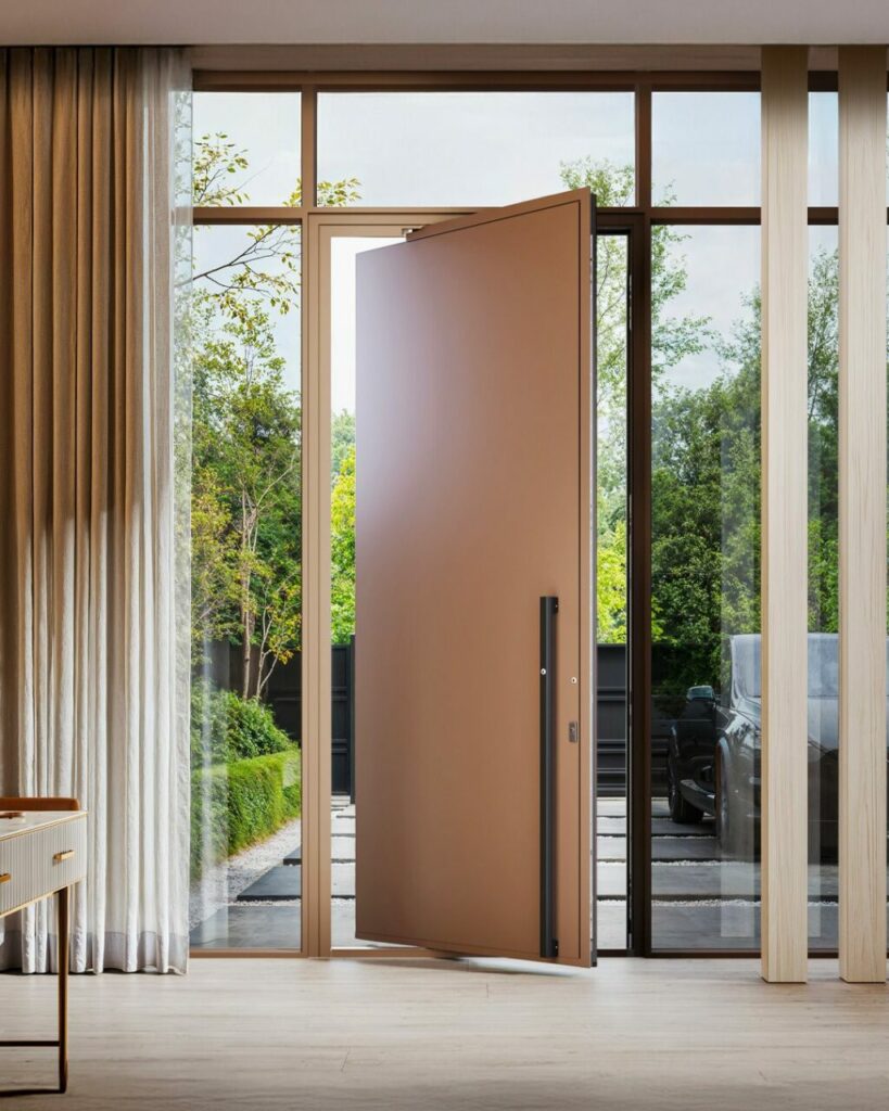 La versatile eleganza delle porte a bilico in 10 modelli dal meccanismo innovativo
