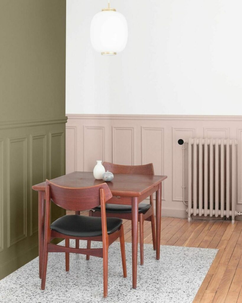 Un ambiente bicolor: 5 idee per vestire una stanza con un magnifico spezzato