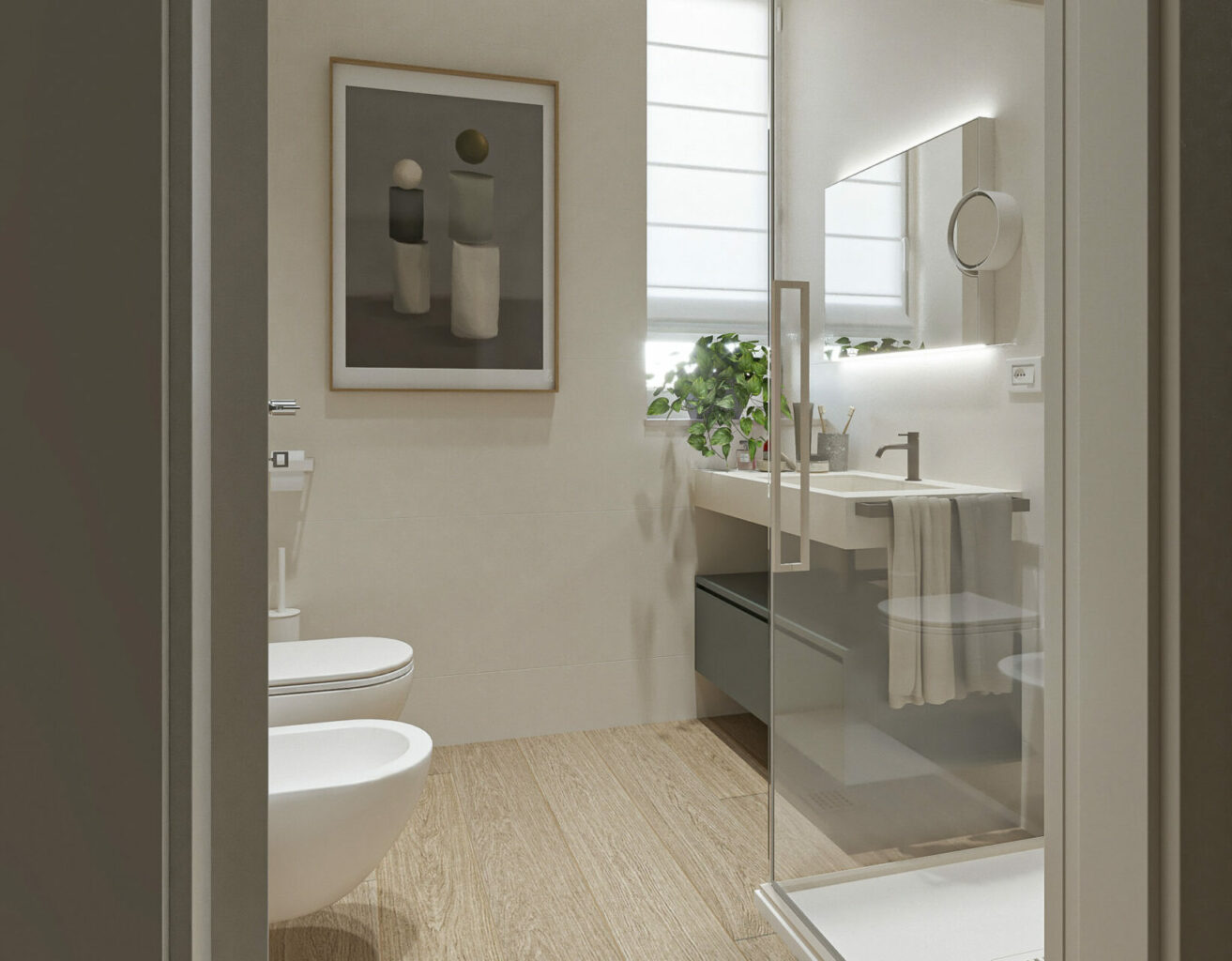 Un bagno natural style
