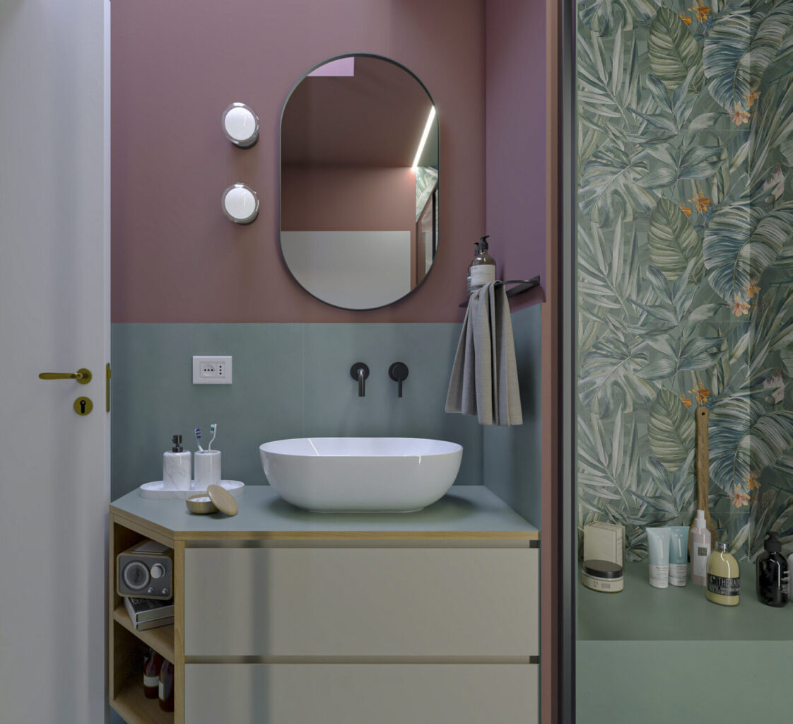 Un bagno di carattere
