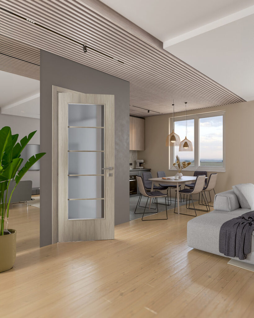 La brillante versatilità delle porte in tranciato precomposto