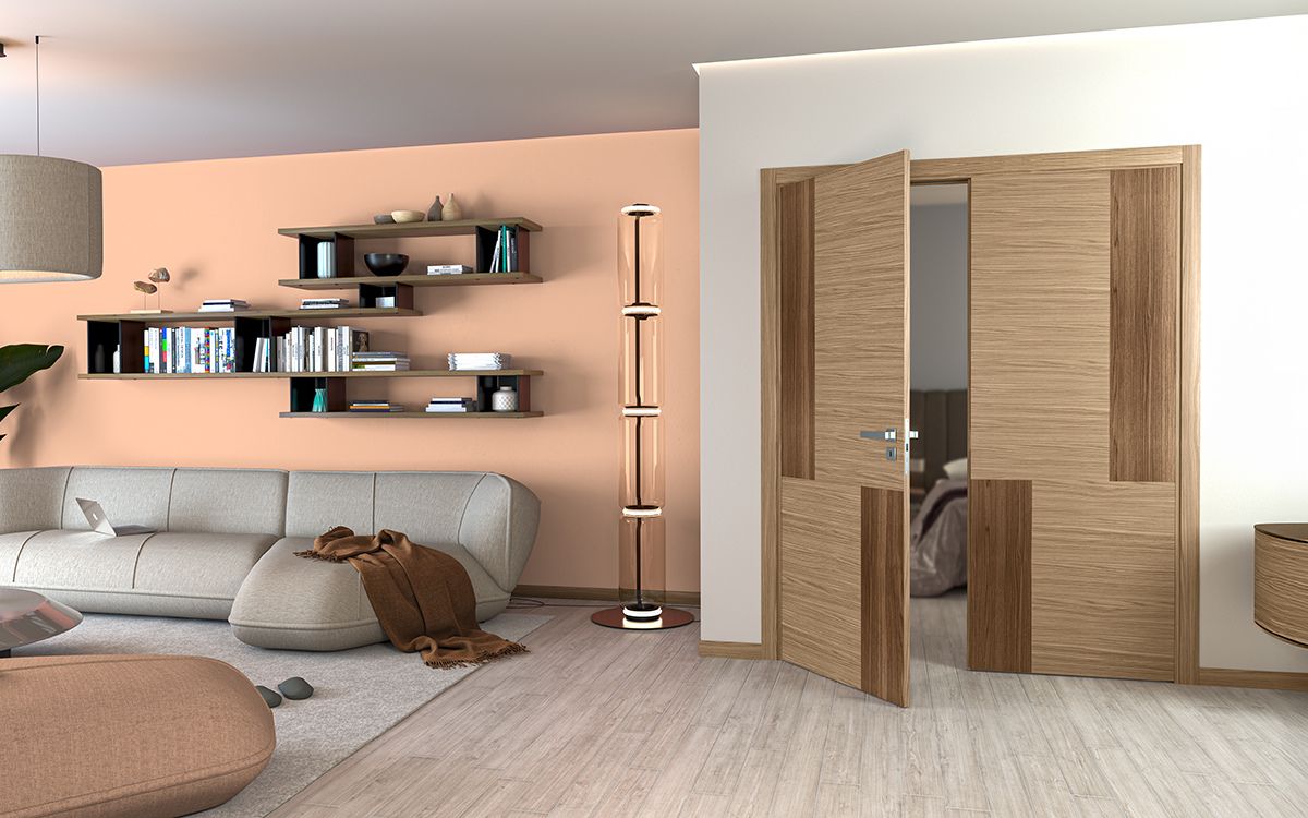 La brillante versatilità delle porte in tranciato precomposto