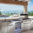 Una delle cucine outdoor proposte da Steel Cucine